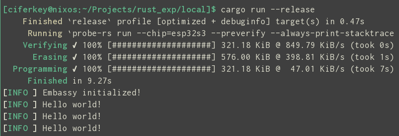 Hello Walter! Learning Rust on ESP32